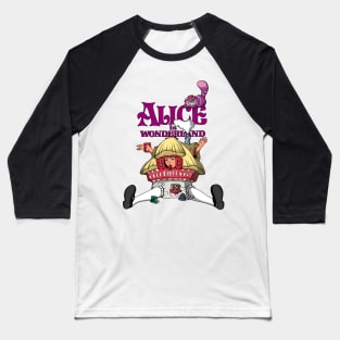 Alice In Wonderland Baseball T-Shirt